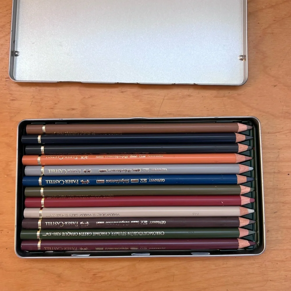 Herman Miller Silver Metal pencil set and pencils *rare*